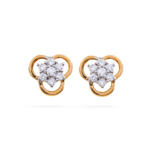 Clover Charm Diamond Earrings