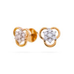 Clover Charm Diamond Earrings