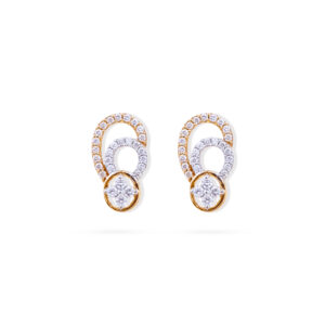 Shiny Loop Diamond Earrings