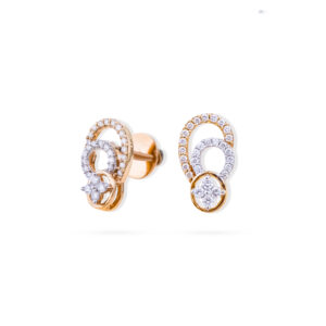 Shiny Loop Diamond Earrings