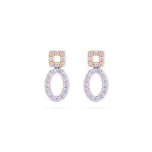 Elegant Loop Diamond Earrings