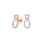 Elegant Loop Diamond Earrings