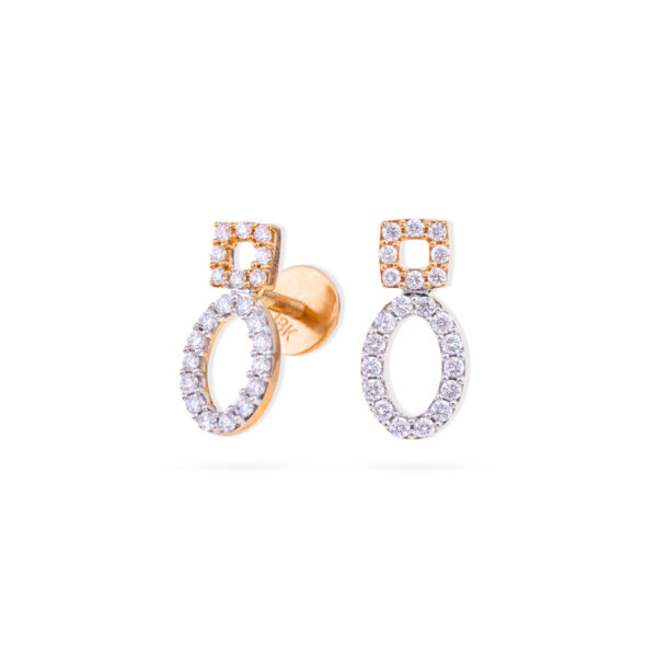 Elegant Loop Diamond Earrings