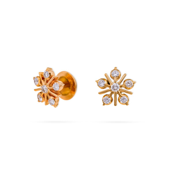 Diamond Daisy Earrings