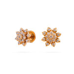 Gold Bloom Diamond Earrings