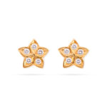 Star Bloom Diamond Earrings - 22K Jewellery