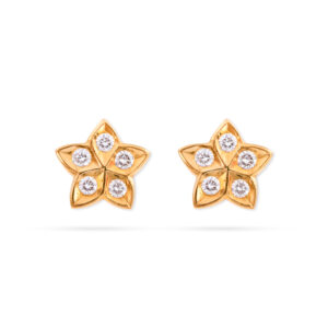 Star Bloom Diamond Earrings - 22K Jewellery