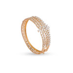 Floral Cascade Diamond Kangan - 18K Jewellery