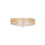 Floral Cascade Diamond Kangan - 18K Jewellery