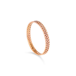 Diagonal Dazzle Diamond Bangle - 18K Jewellery