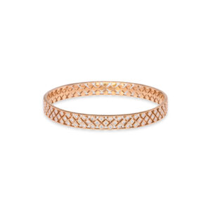 Diagonal Dazzle Diamond Bangle - 18K Jewellery