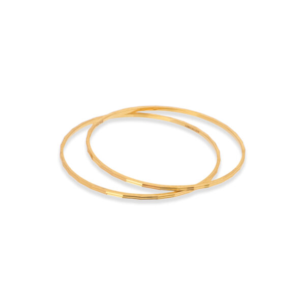 Sleek Shine Gold Bangles