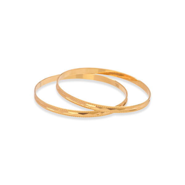 Royal Imprint Gold Bangles - 22K Jewellery