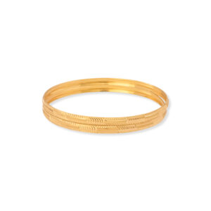 Antique Charm Gold Bangles - 22K Jewellery