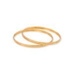 Antique Charm Gold Bangles - 22K Jewellery