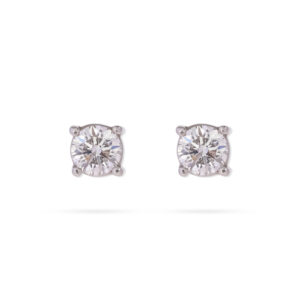 Solo Brilliance Diamond Earrings - 18K Jewellery