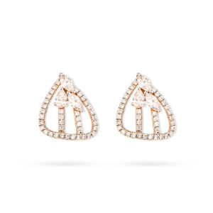 Trilight Curve Diamond Earrings - 18K Jewellery
