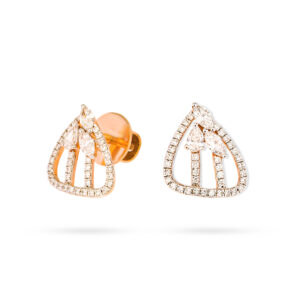 Trilight Curve Diamond Earrings - 18K Jewellery