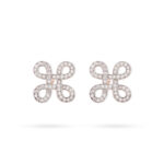 Elegant Clover Diamond Earrings - 18K Jewellery
