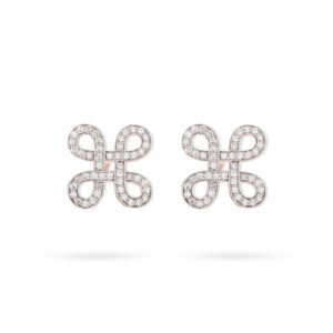 Elegant Clover Diamond Earrings - 18K Jewellery