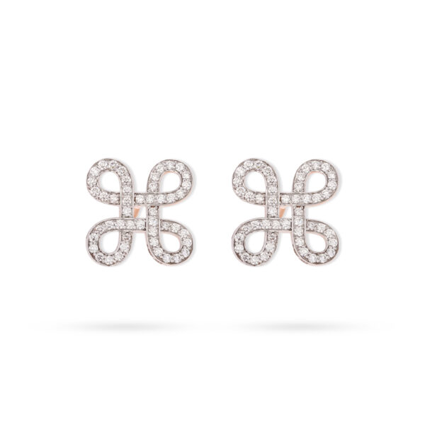 Elegant Clover Diamond Earrings - 18K Jewellery