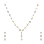 Starlight Bloom Diamond Necklace Set - 18K Jewellery