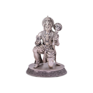 Lord Hanuman Antique Silver Idol - 925 Sterling Silver