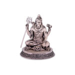 Lord Shiva Antique Silver Idol - 925 Sterling Silver