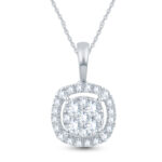 Shimmering Frame Diamond Pendant - 18K Jewellery