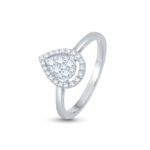 Elegant Pear Diamond Ring - 18K Jewellery