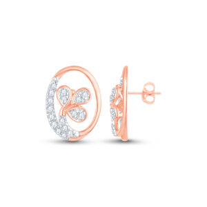 Clover Kiss Diamond Studs - 18K Jewellery