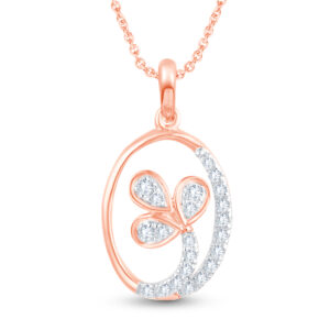 Clover Kiss Diamond Pendant - 18K Jewellery