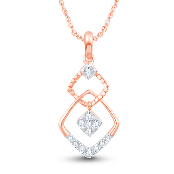 Misty Tangle Diamond Pendant - 18K Jewellery