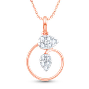 Dewdrop Embrace Diamond Pendant - 18K Jewellery