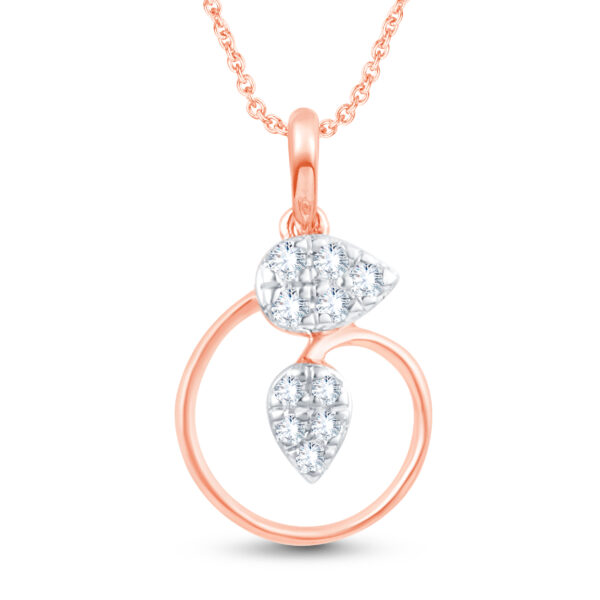 Dewdrop Embrace Diamond Pendant - 18K Jewellery