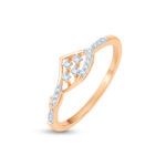 Diamond Petal Drop Ring - 18K Jewellery