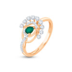 Emarald Halo Diamond Ring - 18K Jewellery
