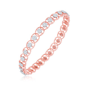 Rose Radiance Diamond Bangle - 18K Jewellery