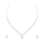 Elegant Floral Diamond Set - 18K Jewellery