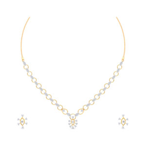 Elegant Floral Diamond Set - 18K Jewellery