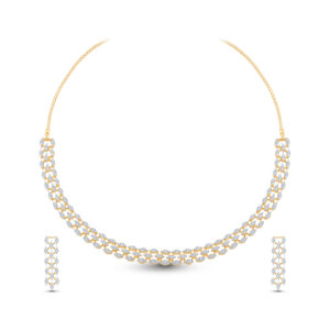 Elegant Layered Diamond Set - 18K Jewellery