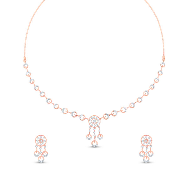 Floral Harmony Diamond Set - 18K Jewellery