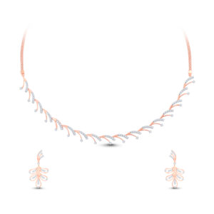 Whispering Willow Diamond Set - 18K Jewellery