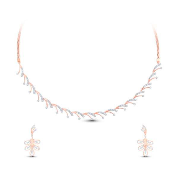 Whispering Willow Diamond Set - 18K Jewellery