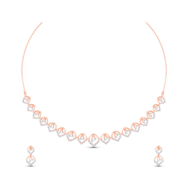 Elegant Diamond Drop Set - 18K Jewellery