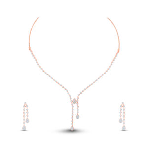 Regal Cascade Diamond Set - 18K Jewellery