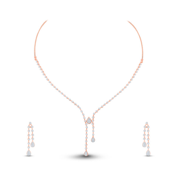 Regal Cascade Diamond Set - 18K Jewellery
