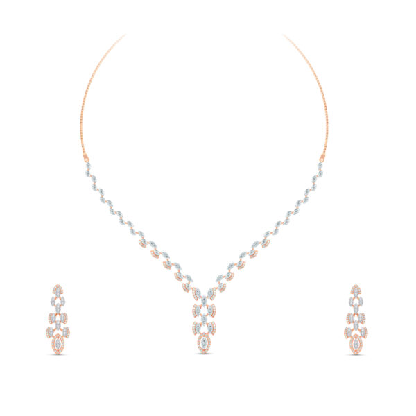 Lavender Droplets Diamond Set - 18K Jewellery