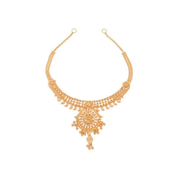 Classic Gold Temple Necklace - 22K Jewellery
