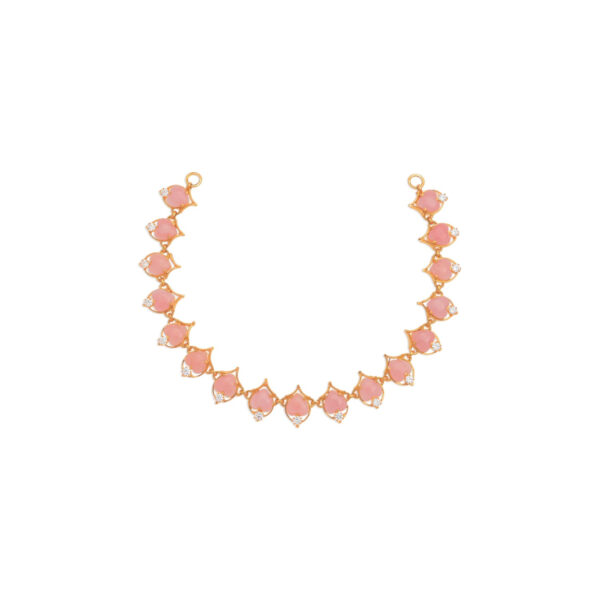 Blush Petal Gold Necklace - 22K Jewellery